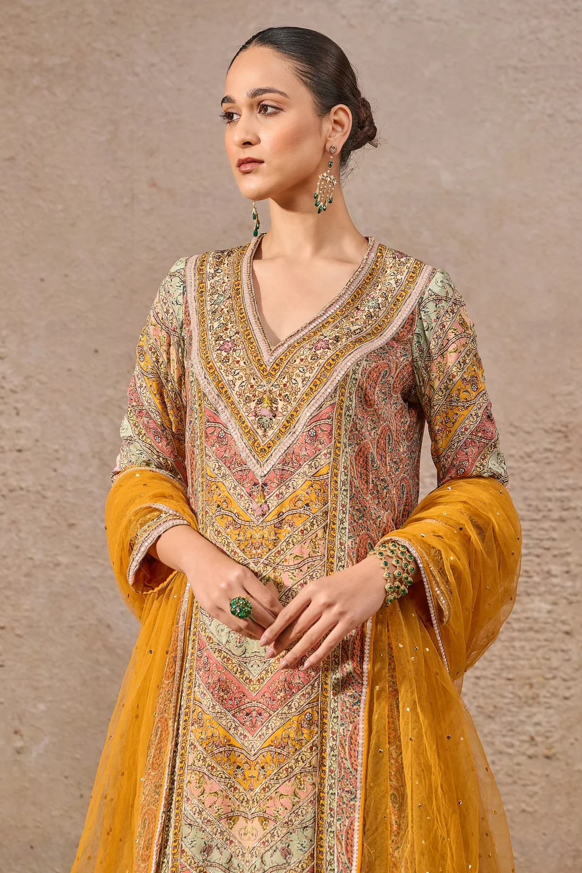 Languid Summer Printed Gota Suit Set - Image 2