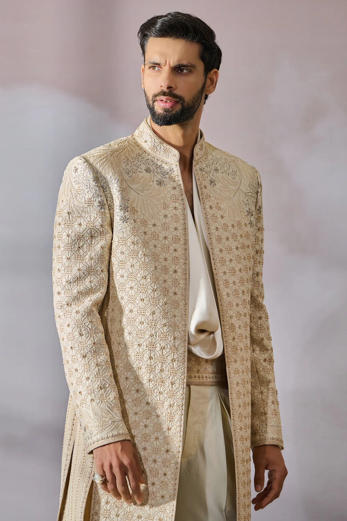 SOL Sherwani Kamarbandh Trouser Kurta - Image 2