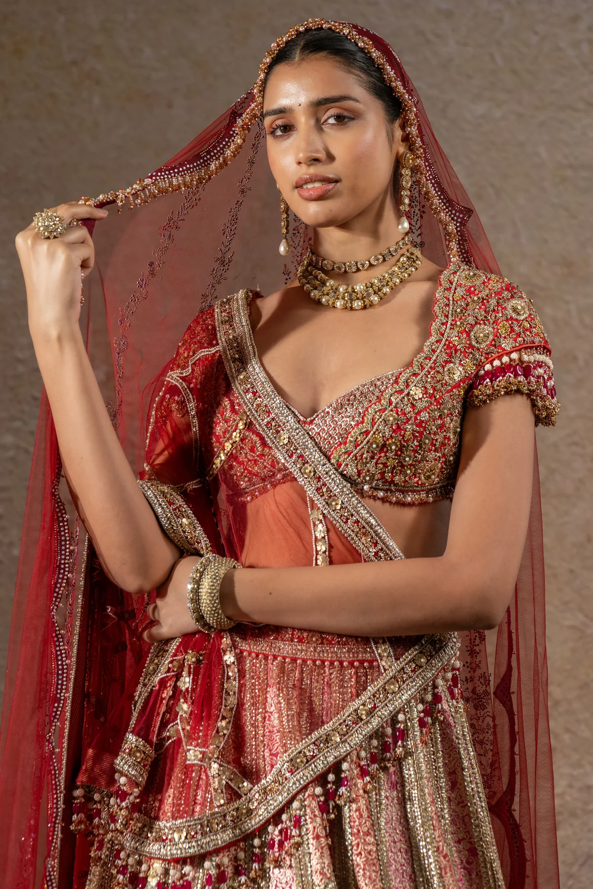 Quintessence  Signature Pichwai Embellished Lehenga - Image 3