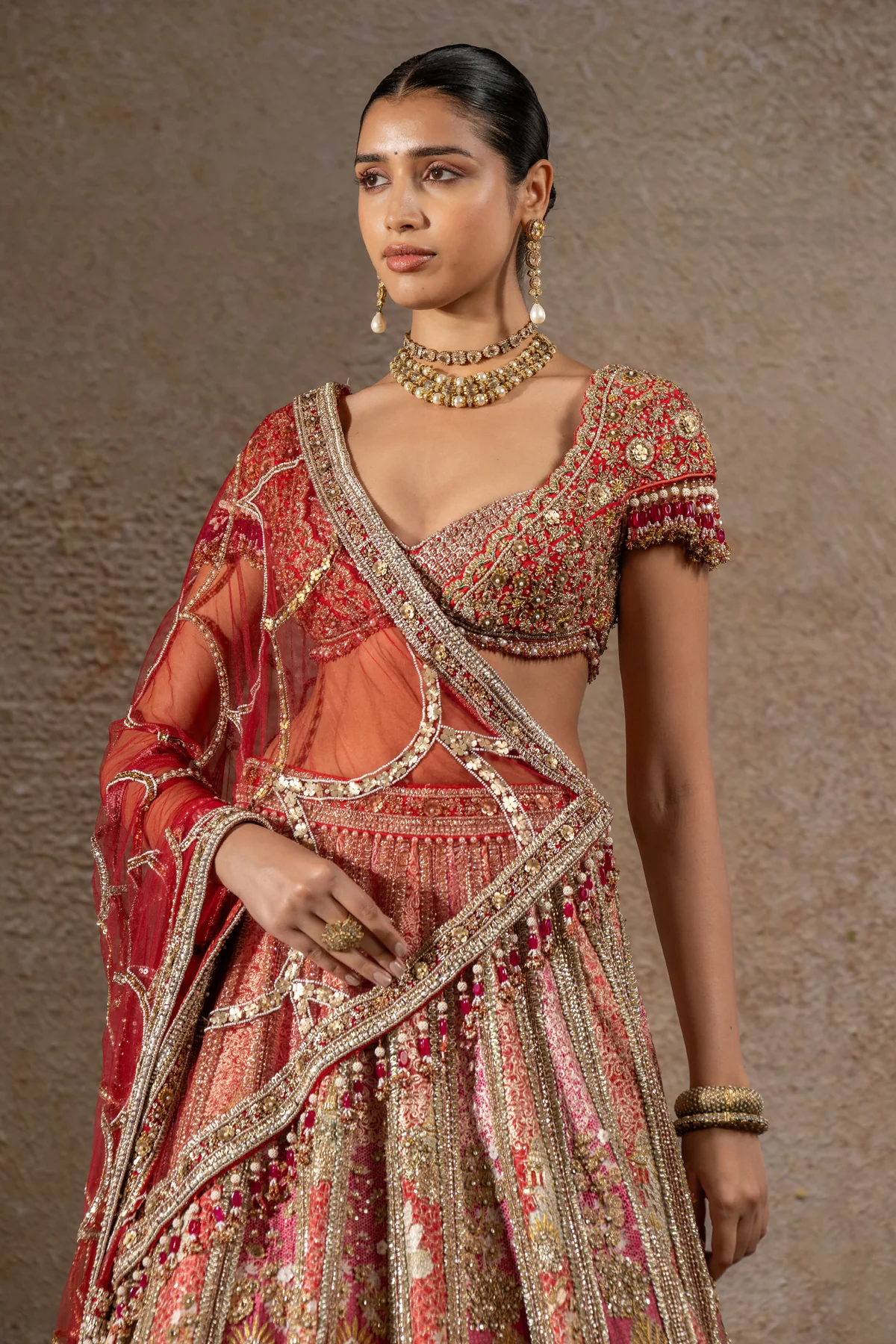 Quintessence  Signature Pichwai Embellished Lehenga - Image 5
