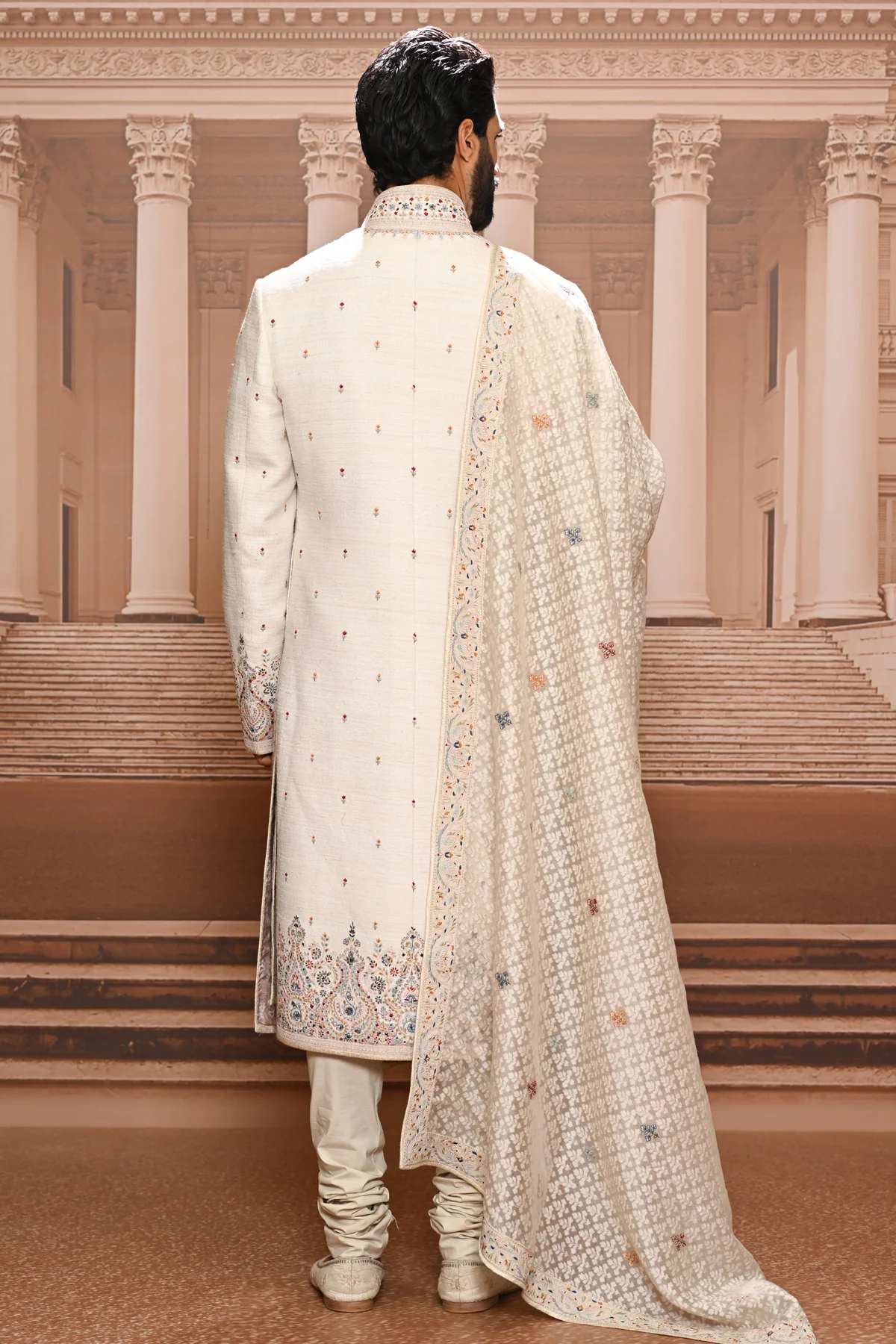 Ever Bloom Silk Sherwani - Image 6