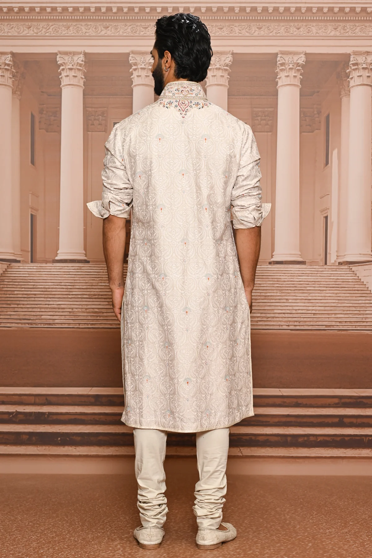 Ever Bloom Silk Sherwani - Image 7